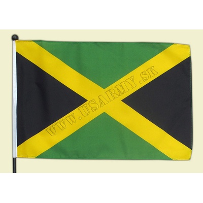 VLAJKA MALÁ JAMAICA 45 x 30 cm NA TYČKE Z PLASTU