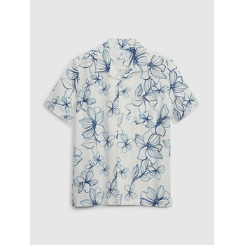 GAP Детска цветна риза GAP GAP | Byal | Момчешки | 128-134