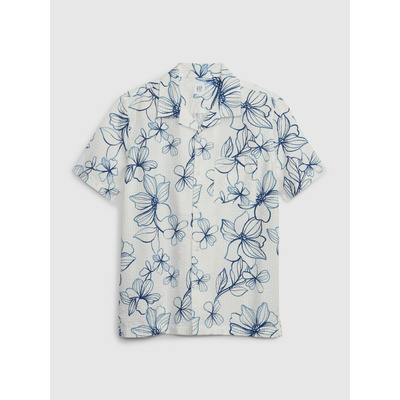 GAP Детска цветна риза GAP GAP | Byal | Момчешки | 128-134