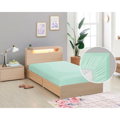 Bellatex Prostěradlo plátěné mentol 90x200