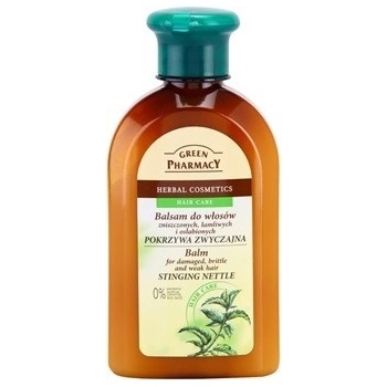 Green Pharmacy Hair Care Stinging Nettle balzám pro poškozené lámavé a oslabené vlasy 0% Parabens Artificial Colouring SLS SLES 300 ml