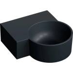 Omnires Ovo M+ 33x34 cm left matt black lava (OVO335UWLBLV)