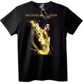 NOONEBRAND Тениска Златна корона на Michael Jackson - XL, Black