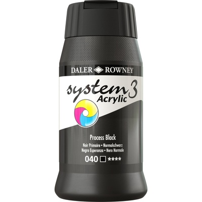 Daler-Rowney System3 АКРИЛНА боя Process Black 500 ml 1 бр (129500040)