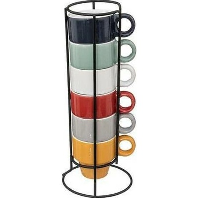 Stojan se 6 šálky Coloroma multicolour