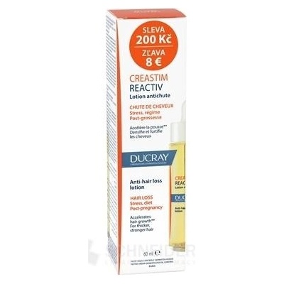 DUCRAY CREASTIM REACTIV (Zľava) roztok proti vypadávaniu vlasov 2 mesačná kúra (Zľava 8€) 1x60 ml
