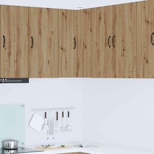 vidaXL Стенно ъглово шкафче LUCCA Дъб артизан 57 x 57 x 80 см (885084)