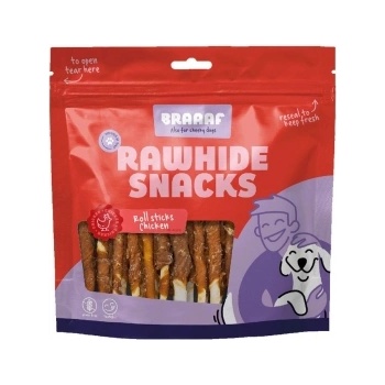 Braaaf Braaf Солети от телешка кожа и пилешко месо - 300 грама, 12 см