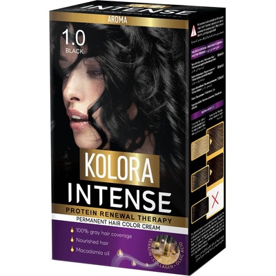 Kolora Intense Боя за коса, 1.0 Черен