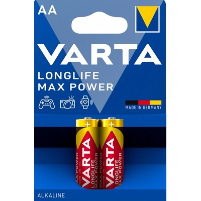VARTA Алкални батерии VARTA - Longlife Max Power, АА, 2 бр (4706101412)