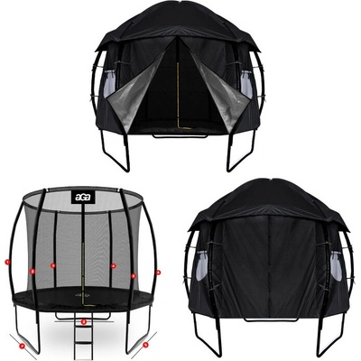 Aga Stan na trampolínu EXCLUSIVE 180 cm čierna