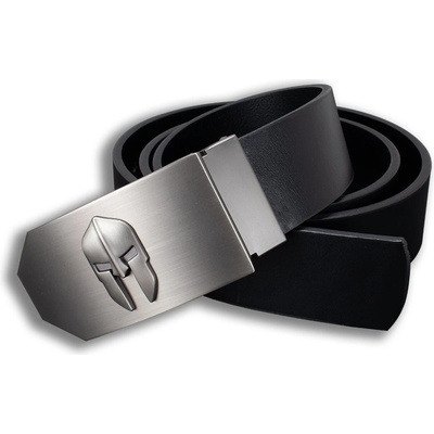 Opasek Military kožený přezka Spartan zkosená 40 mm černý