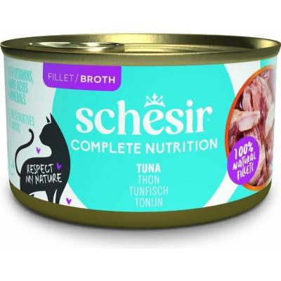 Schesir Cat konz.Compl.Nutrition Tuňák vývar 85 g