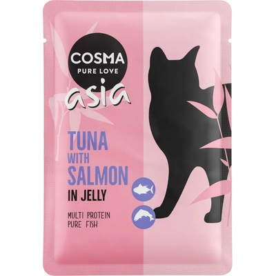 Cosma 6x100г Asia Cosma, консервирана храна за котки - риба тон със сьомга