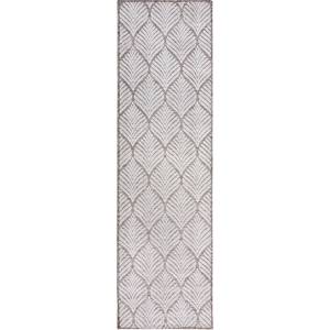 Flair Rugs Килим за открито и закрито в цвят слонова кост 66x230 cm Elm Leaf - Flair Rugs (503119376967)