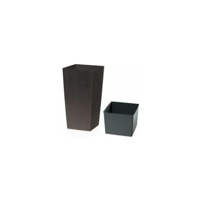 Plastový kvetináč DRTS RATO RATAN hnedý 225mm