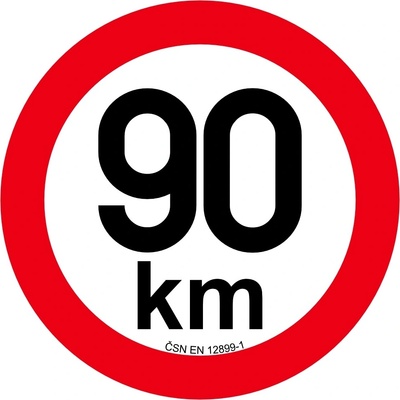 Obmedzenie rýchlosti 90 km retroreflexné pr. 200 mm
