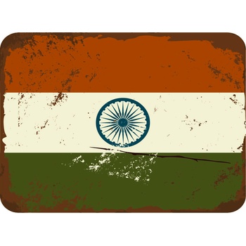 Ceduľa vlajka India