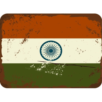 Ceduľa vlajka India