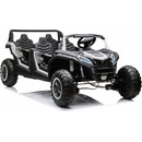 Mamido elektrické autíčko Buggy UTV čtyřmístné 24V nafukovací kola bílá