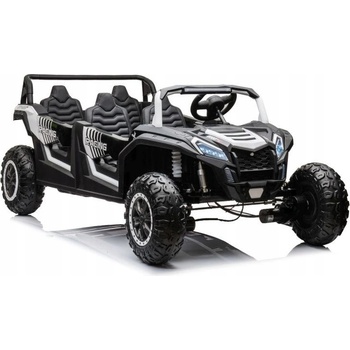 Mamido elektrické autíčko Buggy UTV čtyřmístné 24V nafukovací kola bílá