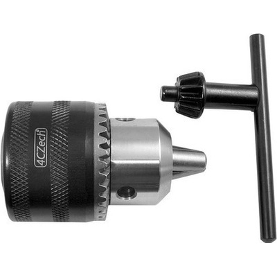 4CZech Sklíčidlo vrtačkové zubové s kličkou 1,5-13mm se závitem 1/2" 20UNF, házivost do 0,35mm - 4CZ-H13K-1/2