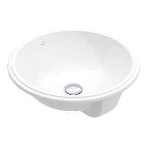 Villeroy & Boch Architectura - Умивалник за вграждане с диаметър 40 см, с преливник, алпийско бяло 5A754501 (5A754501)