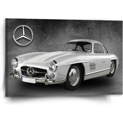 Sablio Obraz Mercedes-Benz 300 SL Šedé pozadí - 120x80 cm