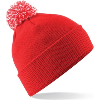 Beechfield detská zimní čiapka B450B Bright Red