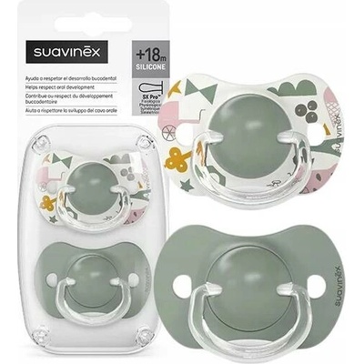 Suavinex dudlík SX Pro fyziologický Walk +2 ks zelená