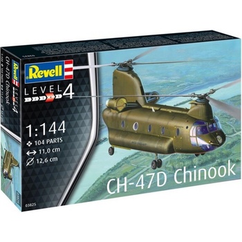 Revell Сглобяем модел, Revell, Хеликоптер Boeing CH-47D Chinook, 104 части (R03825)