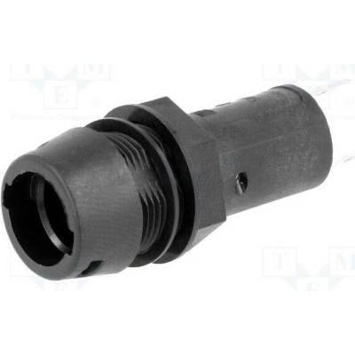 SCHURTER 3101.0115 Zásuvka; 5x20mm; 10A; 250VAC; FPG1; na panel; černá; UL94V-0; IP67