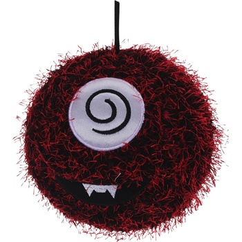 H&L Chlupatý míč s obličejem červená