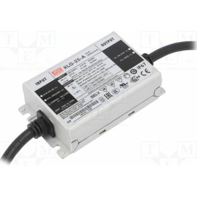 MEAN WELL XLG-25-A Napájecí zdroj: spínaný; LED; 25W; 22÷54VDC; 0,25÷1,05A; 90÷305VAC