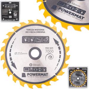 Powermat Видия диск за дърво 255x30 24z TDD 41796 (PM0897)