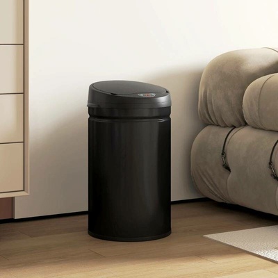 Homcom Odpadkový koš se senzorem 30 l černý