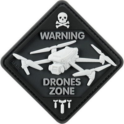 M-Tac® Nášivka DRONE ZONE PVC - suchý zip černá