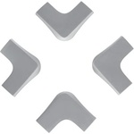 Zopa Гумена защита за ъгли 4бр XL, Grey (ZOP063024)