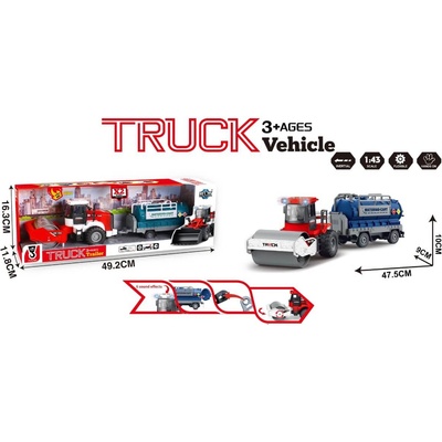 Armtoys ДЕТСКИ ВАЛЯК С ЦИСТЕРНА 1: 43 + ЗВУК И СВЕТЛИНА В ОТВОРЕНА КУТИЯ