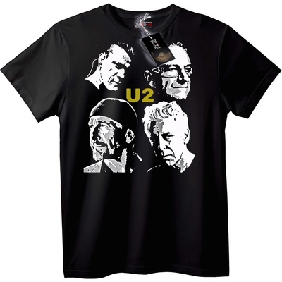 NOONEBRAND Тениска U2 Членове на Групата - 3XL, White