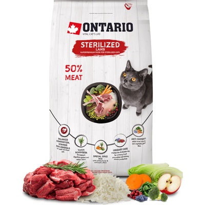 Ontario Cat Sterilised Lamb 0,4 kg