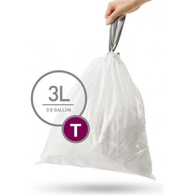 Simplehuman Sáčky 3 L typ T zatahovací 40ks v balení 15µm
