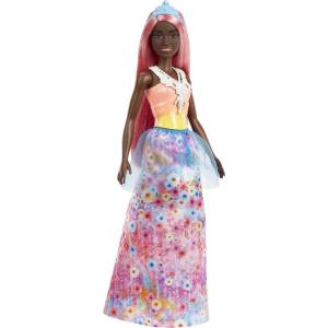 Barbie Mattel Barbie Dreamtopia: Принцеса с тъмен тен и светлорозова коса (HGR14) (81464)
