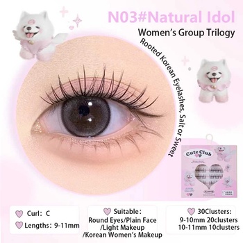 Image 1 of Flortte - Special Edition False Eyelashes 30pcs - N03 NATURAL IDOL
