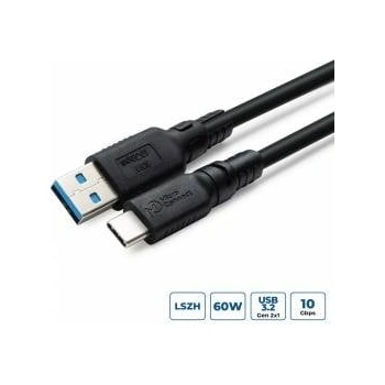 MicroConnect ColorFlex USB-C to USB-A cable 60W 10Gbps Halogenfree (LSZH), USB 3.2 Gen 2, 2m