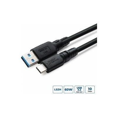 MicroConnect ColorFlex USB-C to USB-A cable 60W 10Gbps Halogenfree (LSZH), USB 3.2 Gen 2, 2m