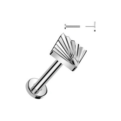Šperky4U piercing do brady PUSH IN labreta titan TIT1358-1206
