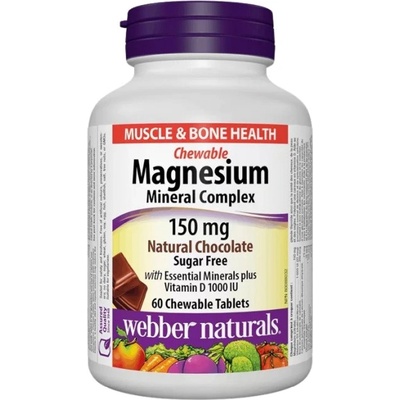 Webber Naturals Magnesium Mineral Complex [60 Дъвчащи капсули]