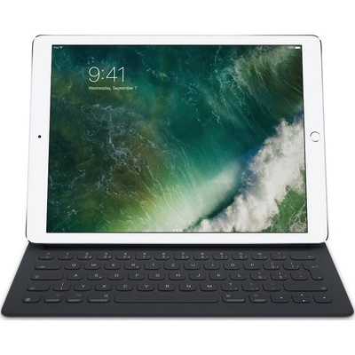 Apple iPad Pro Smart Keyboard CZK - оригинален полиуретанов калъф, клавиатура с кирилица и поставка за iPad Pro 9.7 (черен)