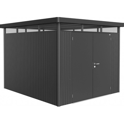 Biohort HighLine H5 DUO 275 x 315 tmavě šedá metalíza s dvoukřídlými dveřmi – Zboží Mobilmania